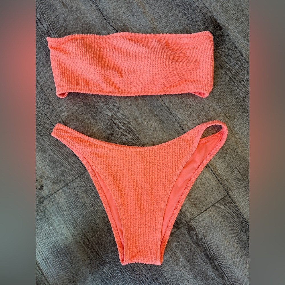 Kendall & Kylie Neon Orange Bikini Set